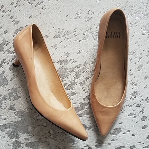 stuart weitzman poco kitten heels